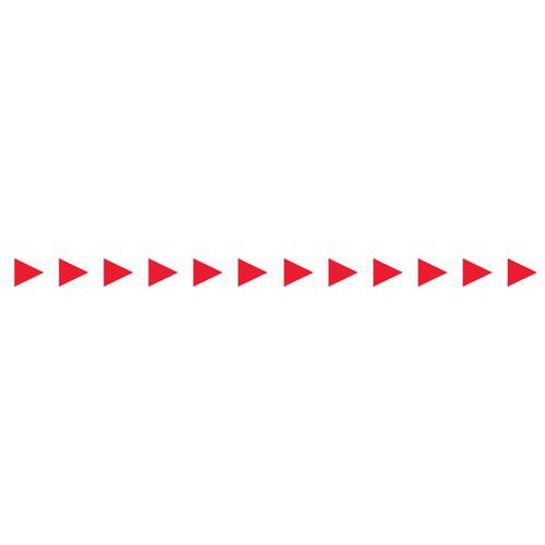 Signalétique Porte Vitrée 52mmx1m Flèche Rouge