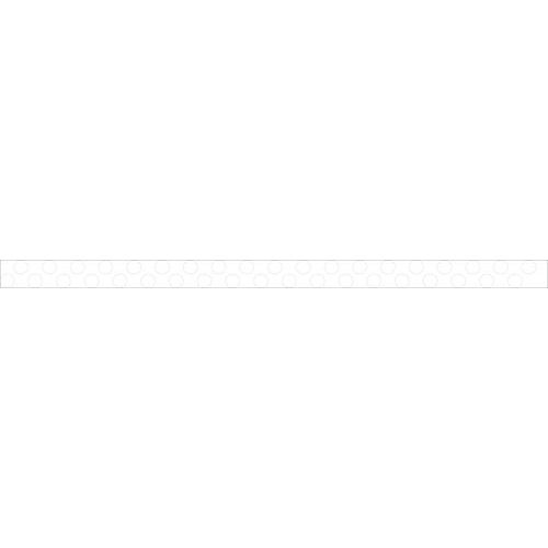 Signalétique Porte Vitrée 52mmx1m Rond Blanc