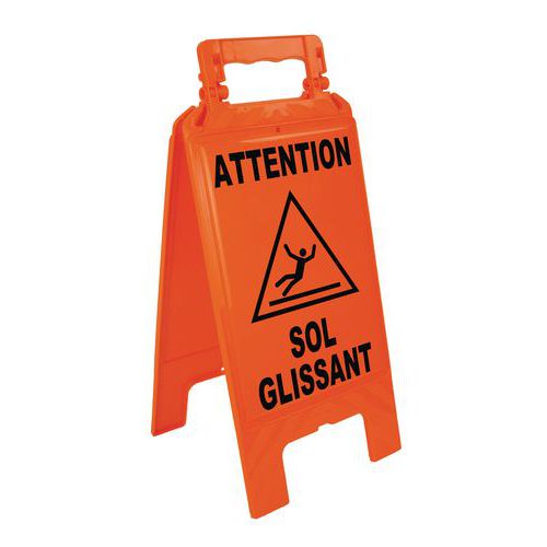 Chevalet Orange Fluo Sol Glissant