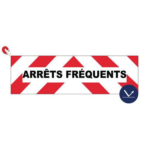 Novap - Panneau d'intervention Arrêts PVC Rigide - 150x500mm - Classe A