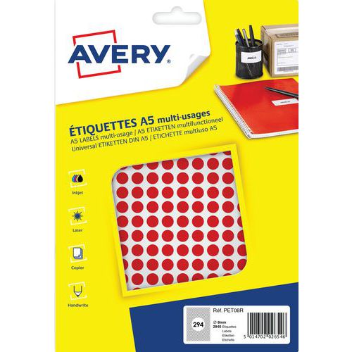2940 Pastilles Rouges Ã˜ 8 Mm