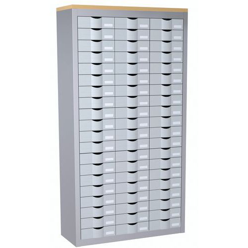 Meuble À 60 Tiroirs Aluminium