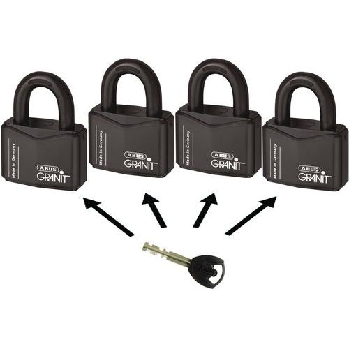 Abus 1 Cadenas Granit Classique Série 37 – S'entrouvrant – 2 Clés