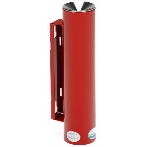 Cendrier Sécurisé Acier - Avec Serrure - 0.6l - Rouge