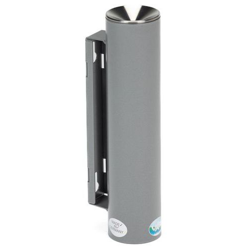 Cendrier Sécurisé Acier - Avec Serrure - 0.6l - Argent