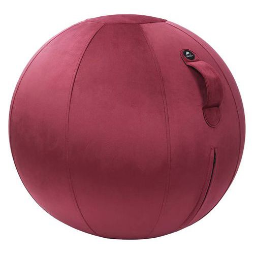 Ballon D'assise Ergonomique Move Hop Tissu Velours Bordeaux