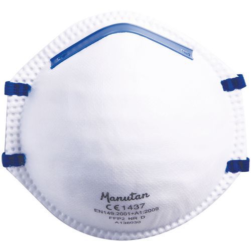 Demi-masque Respiratoire Coque Ffp2 + Blanc