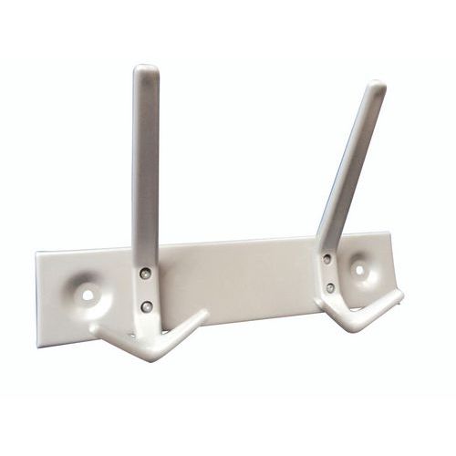 Portemanteau Mural Abs L28 H16 P11 Cm Gris