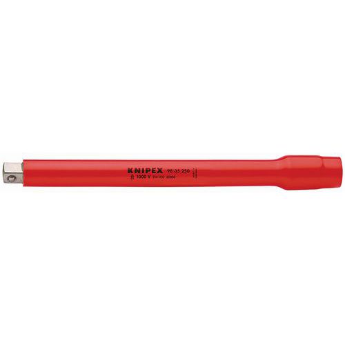 Knipex - Rallonge pour clé à cliquet 250mm 3/8 isolée 1000V - Vissage sécurisé
