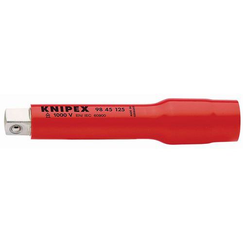 Knipex - Rallonge pour clé à cliquet 125mm isolée 1000V 1/2 - Vissage sécurisé - Outillage professionnel