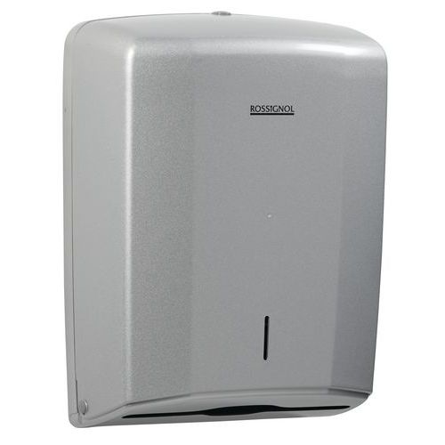 Distributeur Essuie Mains 400 Feuilles Gris Plastique