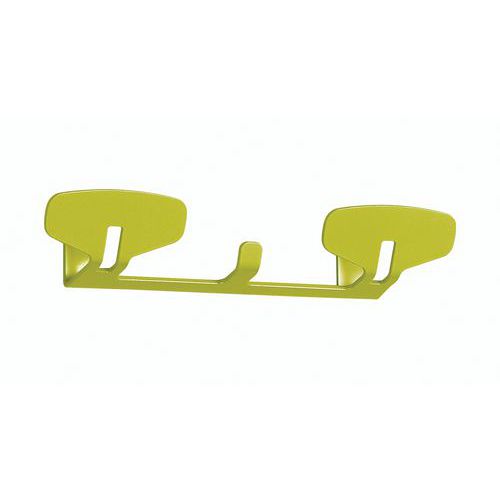 Portemanteau Mural 2 Patères L273 H60 P54 Mm Vert