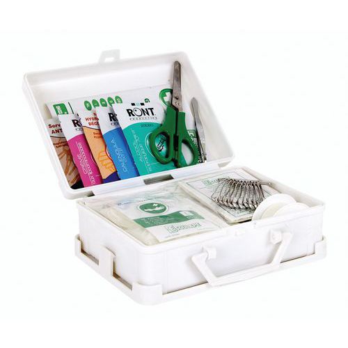 Coffret de secours 1 à 4 personnes - Polypropylène blanc Coffret de secours 1 à 4 personnes - Polypropylène blanc