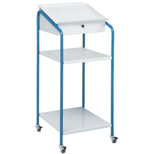Pupitre D'atelier Mobile 2 Etageres