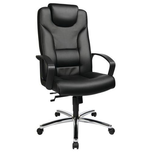 Fauteuil Direction Comfort 50 Cuir Noir