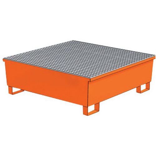 Bac De Rétention Conique 4 Fûts - Acier Peint