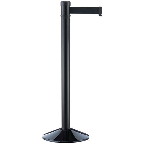 Poteau Noir À Sangle Noir Aluminium
