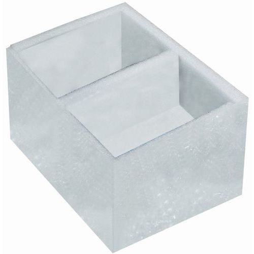 Plaque mousse semi-rigide Classique - Polyéthylène Blanc 600x600mm Épaisseur 100mm - Idéal calage et protection gros volumes
