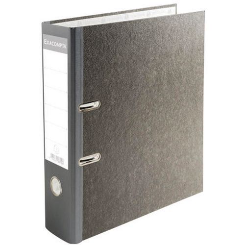 Classeur à levier papier marbré gris Prem'Touch Classeur à levier papier marbré gris Prem'Touch