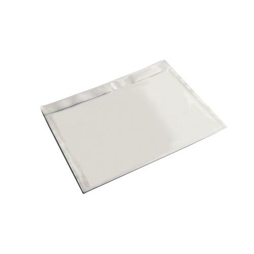 Pac List - Pochette porte-documents 165x228 mm - Transparent, Blanc - 1000 pochettes - Recyclable et Recyclé