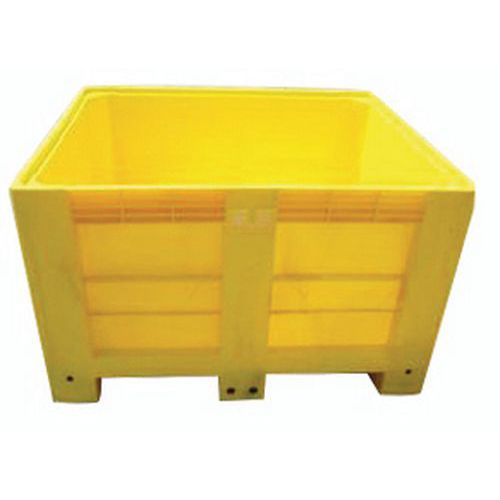 Caisse Palette 3 Semelles 1200x1000x760 Mm Jaune