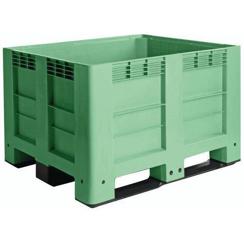 Caisse Palette 3 Semelles 1200x1000x760 Mm Vert