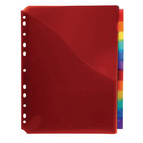 Intercalaires Pochette Pp 12p 25x30cm Assorti