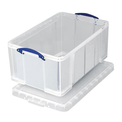 Bac De Rangement Plastique + Couvercle 18l T Ransparent