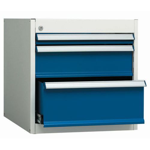 Bloc pour établi Atelier Optimum - Caisson 3 tiroirs L=535 - Ateliers System