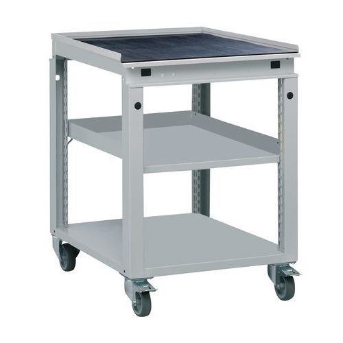 Servante Mobile Larg.605 1 Tablette / To Le + Caoutchouc