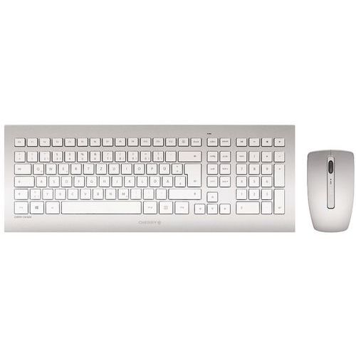 Clavier ergonomique R-Go Tools Compact Azerty Argent-Blanc