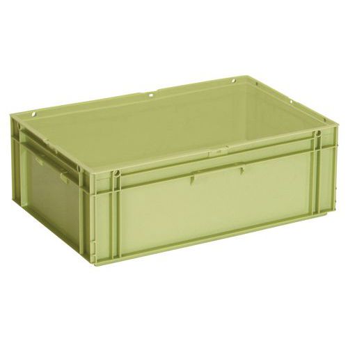 UTZ - Bac de transport gerbable 39L Vert 600x400mm - Polyéthylène haute densité - Idéal stockage entrepôt