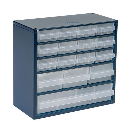 Casier Métallique Ã‰quipé De 16 Tiroirs En Polypropylène