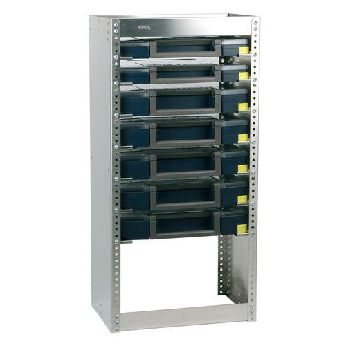 Rayonnage Livré Avec 7 Boxxser - Non Monté