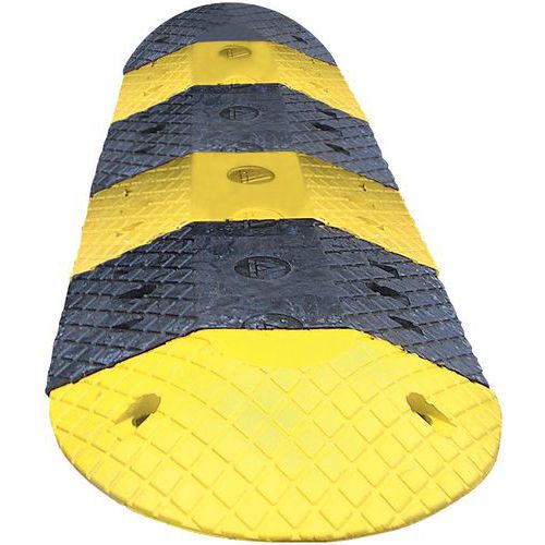 Set De 2 Modules Droits Ralentisseur Jaune+noir 5cm