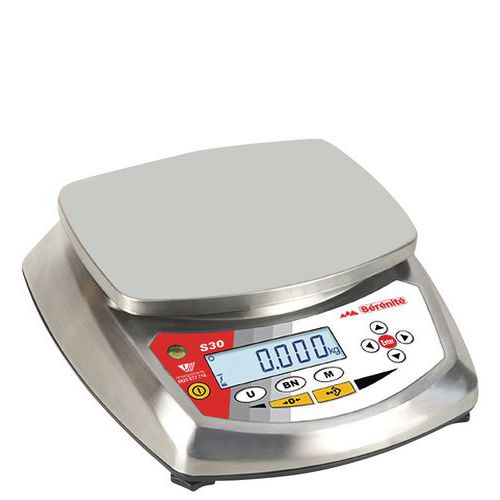 Balance Compacte En Inox 15 Kg -+certificat Cofrac