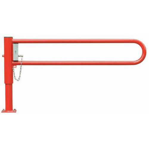 Barriere Pivotante 25m Rouge Sur Platine