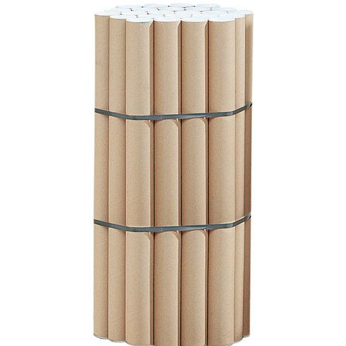 Tube d'expédition en carton kraft havane - 870x70mm format A1 - 95% recyclé - Idéal pour emballer vos documents longs et légers
