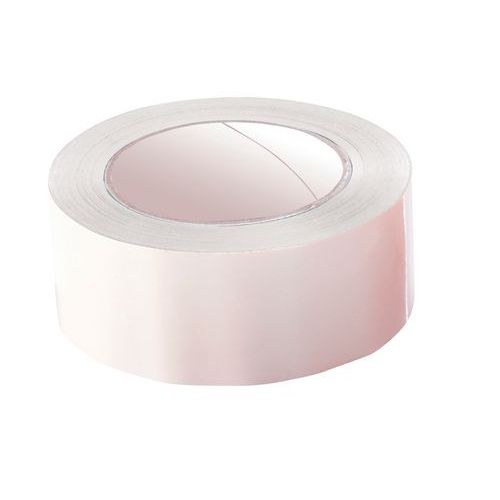 Ruban adhésif PVC blanc 50 mm x 66 m 37 microns - Silencieux et résistant pour emballages - Idéal gros volumes