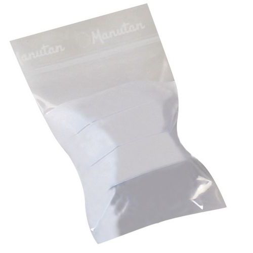 Sachets Zip 150x100mm Bande Blanche