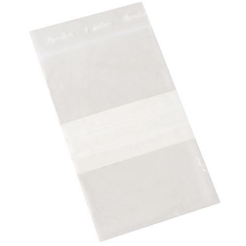 Sachets Zip 280x220mm Bande Blanche