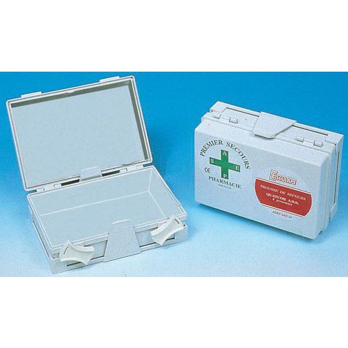 Coffret de secours 1 à 4 personnes - ABS blanc Coffret de secours 1 à 4 personnes - ABS blanc