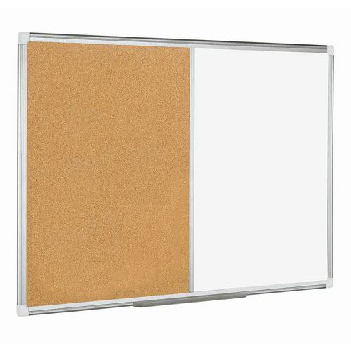 Tableau Mixte 90 X 120 Liege+tole Prel Aque Encdrt Alu