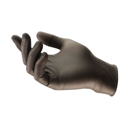 Lot de 100 - Ansell 100 Gants Jetables En Nitrile Noir Touchntuff® 93-250 - Ansell