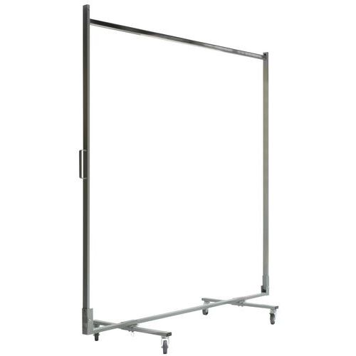 Penderie Mobile Pliante Grise Largeur:130 Cm H:145 Cm