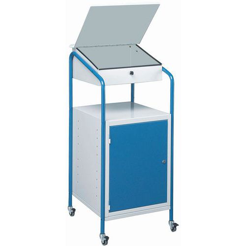 Pupitre D'atelier Mobile 1 Bloc Porte