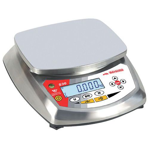 Balance Compacte En Inox 6 Kg+certificat Cofrac
