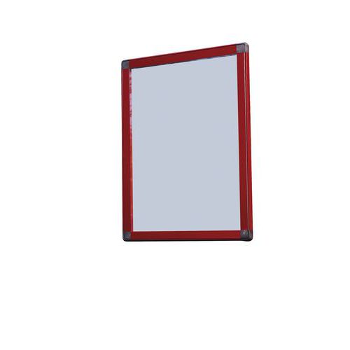Vitrine D'affichage Antares Rouge 6 A4 - Hauteur 71 Cm