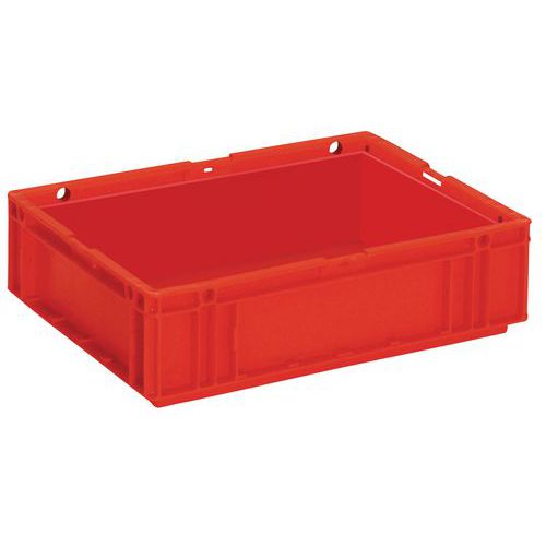 UTZ - Bac de transport gerbable 9L Orange 400x300x114mm - Polyéthylène haute densité - Idéal stockage