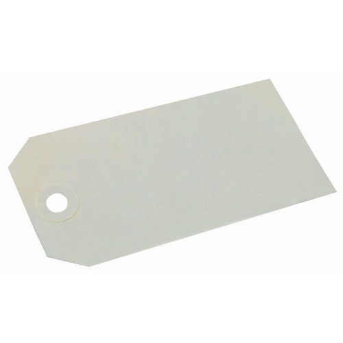 Étiquettes américaines 140 x 70 mm Carton Kraft Blanc/Gris - Éco-responsable et Recyclable